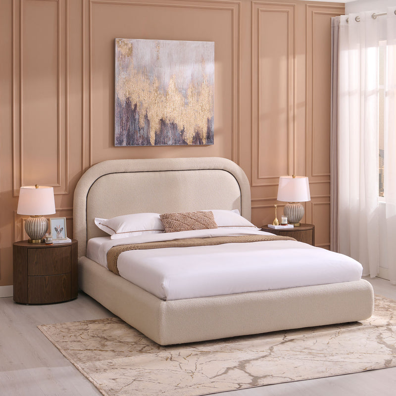 FRANCES Pat tapițat, 160x200cm, somieră rabatabilă și ladă depozitare incluse