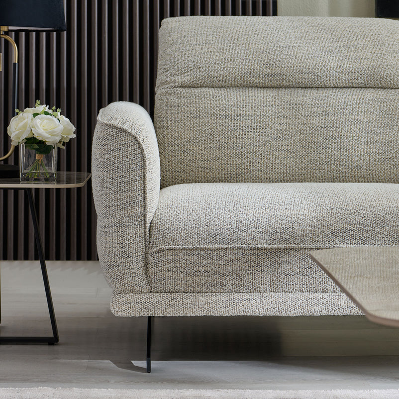 TAMWORTH Canapea 3 locuri, mecanism spătar și tetiere, stofă