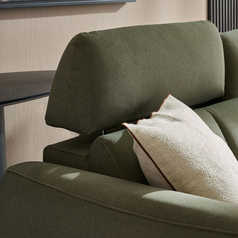 WISNER Canapea 2 locuri, 2 reclinere electrice, mecanism electric tetiere, stofă