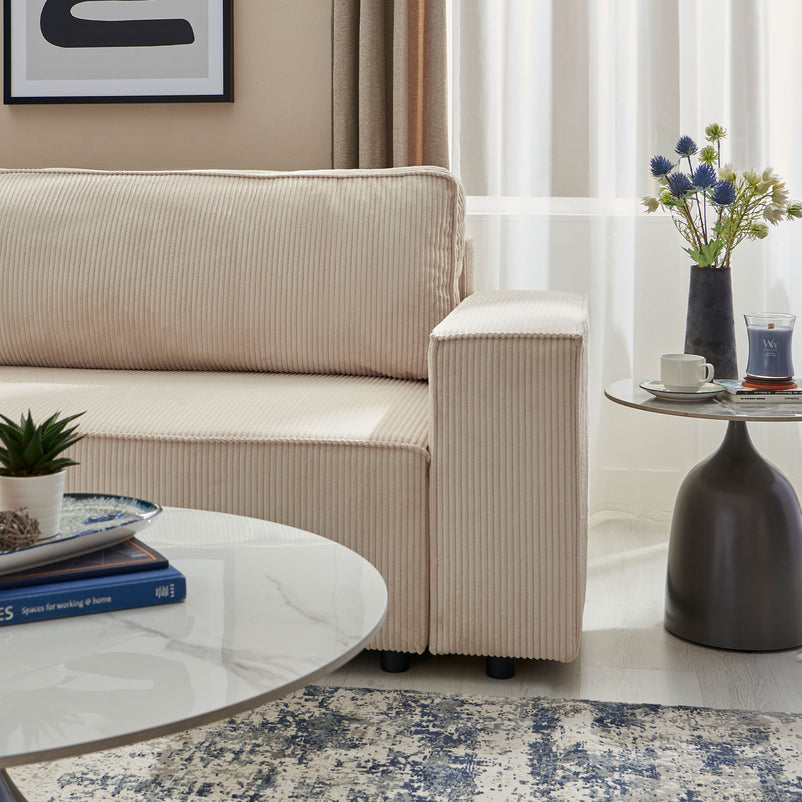 AINE Colțar extensibil, șezlong interschimbabil cu ladă depozitare, stofă