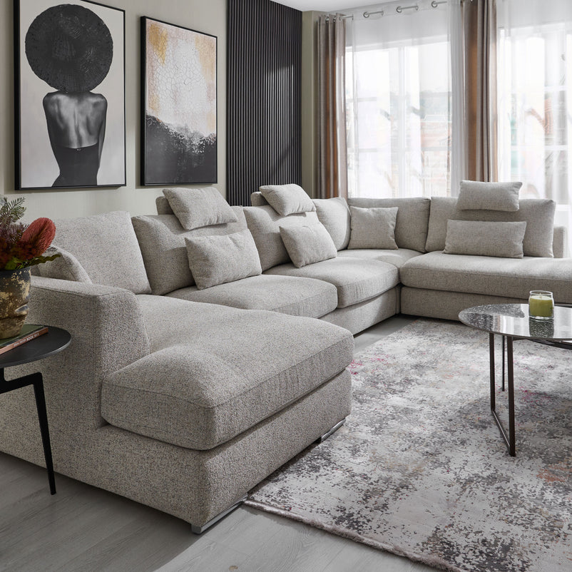 ILLONA Colțar cu șezlong stânga/dreapta, stofă