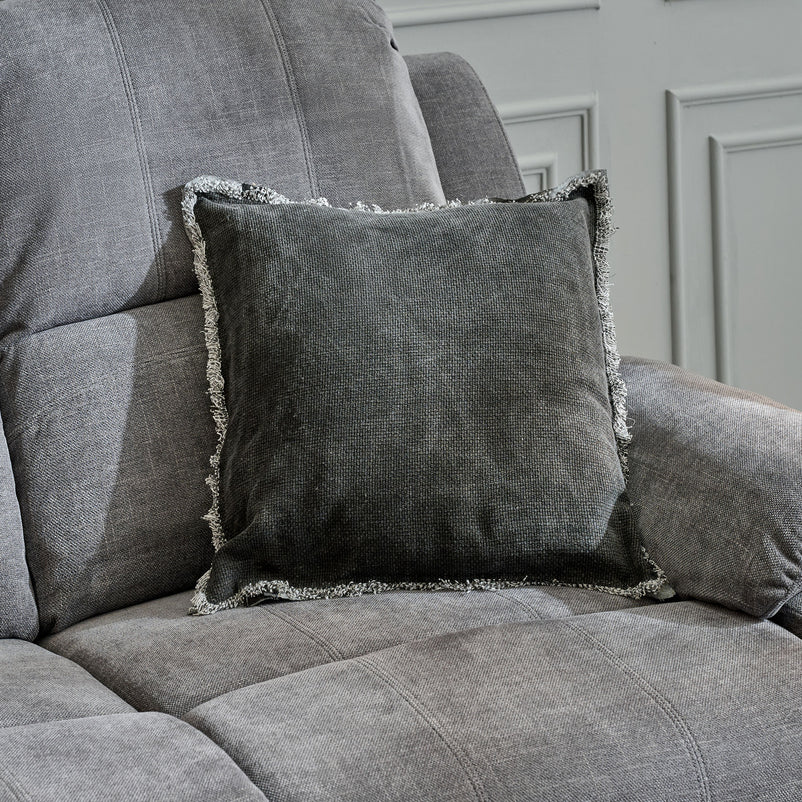 ALMATY Canapea 3 locuri, 2 reclinere electrice, stofă