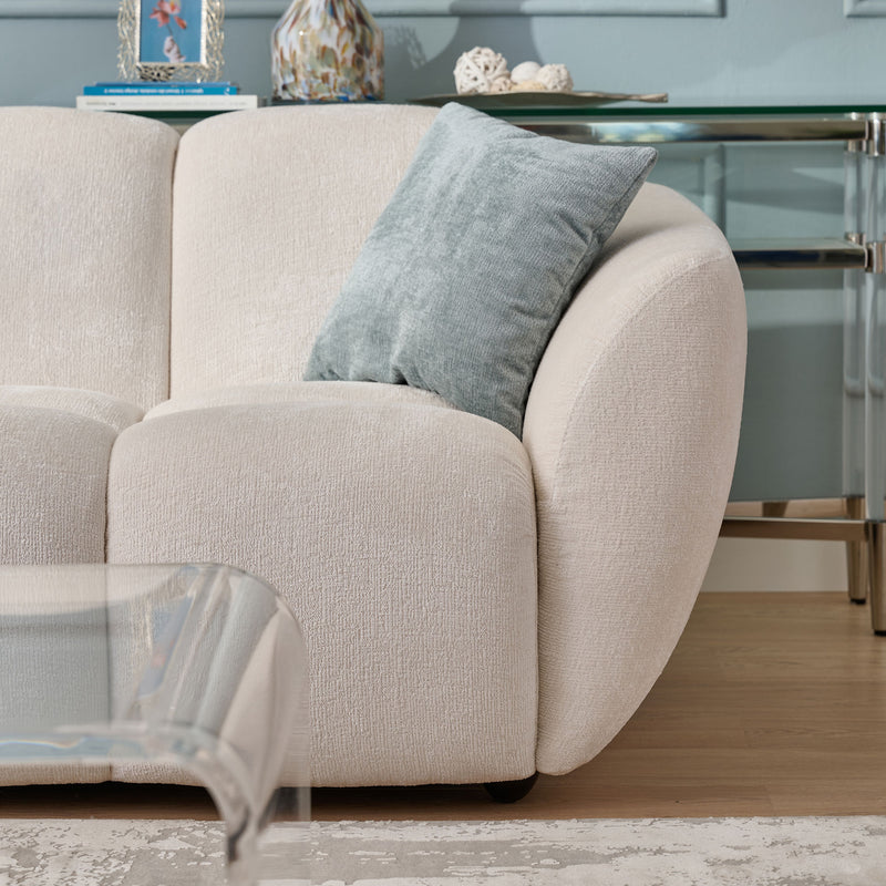 MALOME Canapea 3 locuri, 3 perne decor incluse, stofă