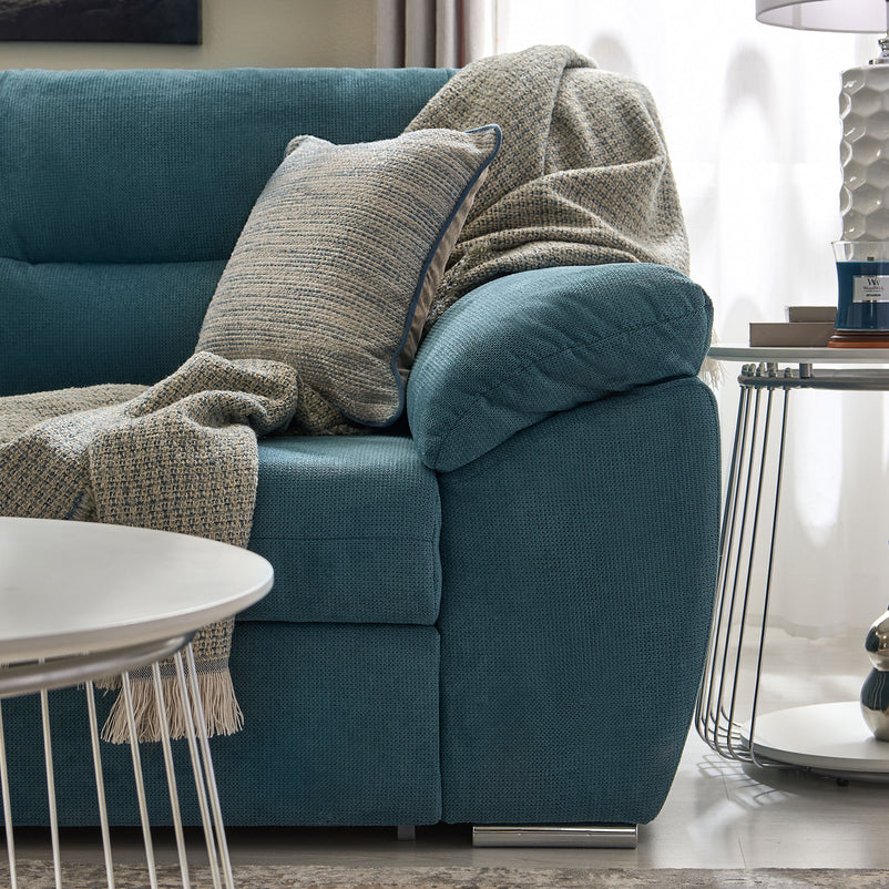 CELIA Canapea extensibilă, șezlong stânga/dreapta, spațiu depozitare, stofă