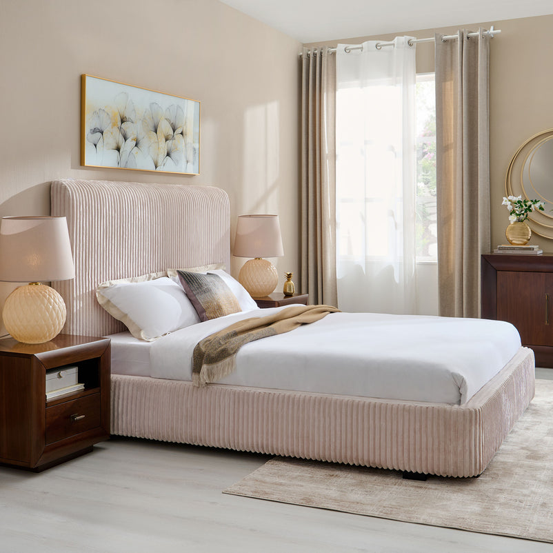 MARYANNE Pat tapițat, 160x200cm, ladă depozitare inclusă