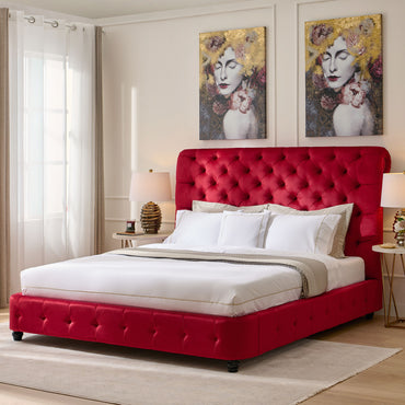 ATLAS Pat tapițat, 180x200cm, somieră inclusă