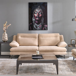 ADISA Canapea 3 locuri, mecanism spătar, stofă