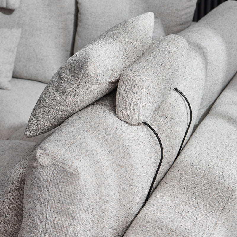 ILLONA Colțar cu șezlong stânga/dreapta, stofă