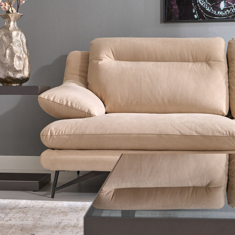 ADISA Canapea 3 locuri, mecanism spătar, stofă