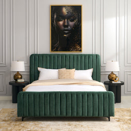 LYNES Pat tapițat, 160x200cm, somieră inclusă