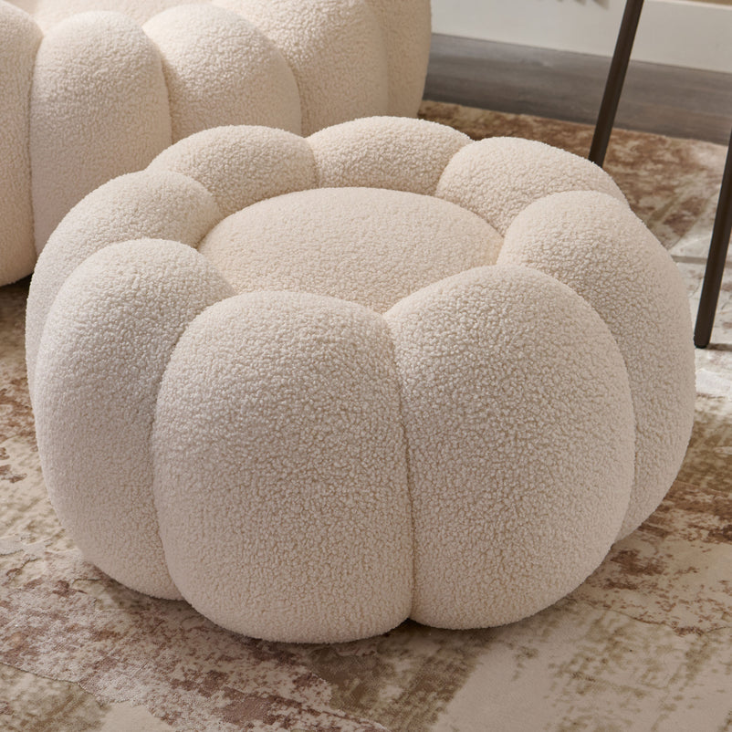 KITRIDGE Set fotoliu rotativ si taburet, stofă