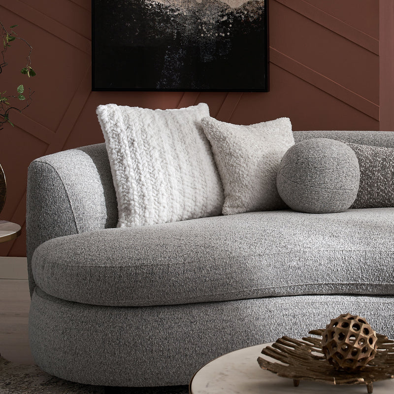 SEDALIA Canapea, 6 perne decor incluse, stofă