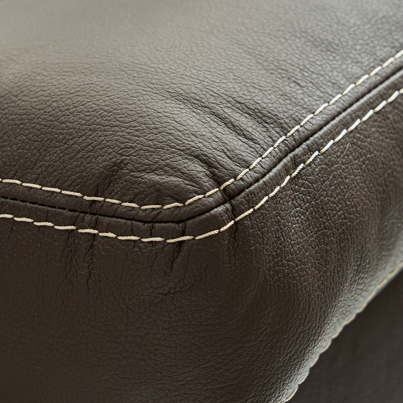 SENA Canapea extensibilă, 3 locuri, piele