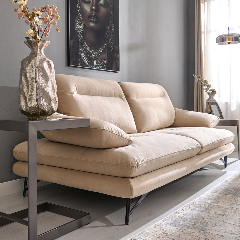 ADISA Canapea 3 locuri, mecanism spătar, stofă