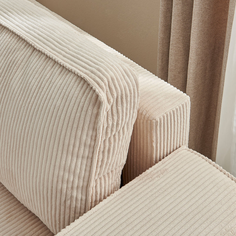 AINE Colțar extensibil, șezlong interschimbabil cu ladă depozitare, stofă