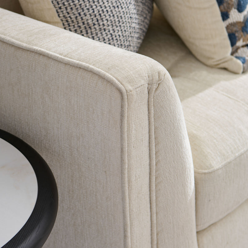 ASCOLI Colțar extensibil, șezlong stânga/dreapta, 4 perne decor incluse, stofă