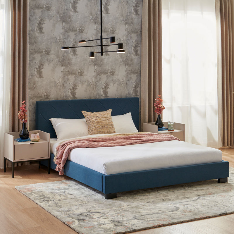 KRONIA Pat tapițat, 160x200cm, somieră inclusă