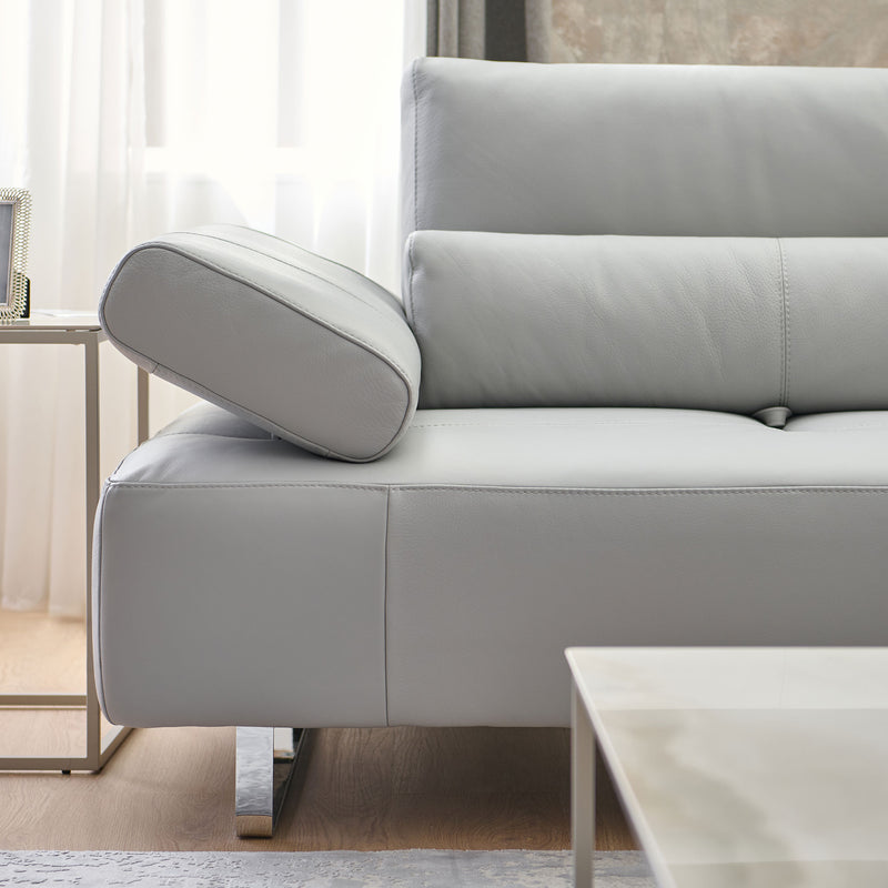 NATUZZI EDITIONS VISION Ansamblu colț dreapta/stânga cu mecanism braț și spătar, piele