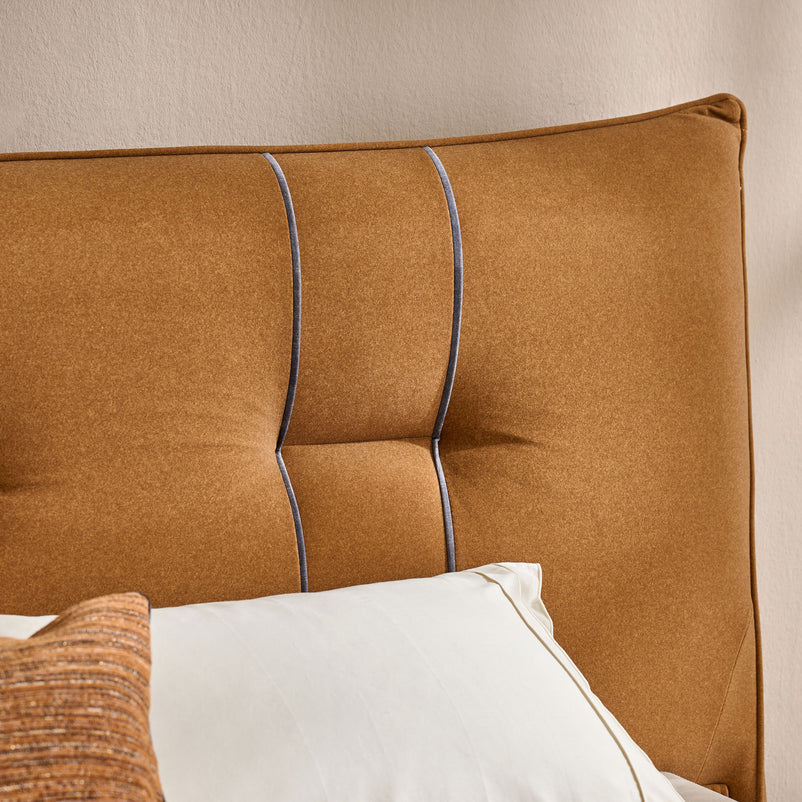 LARWIN Pat tapițat, 160x200cm, somieră inclusă