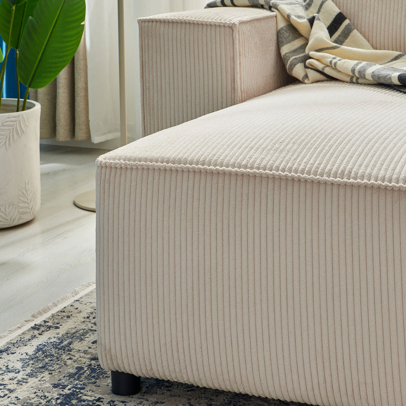 AINE Colțar extensibil, șezlong interschimbabil cu ladă depozitare, stofă