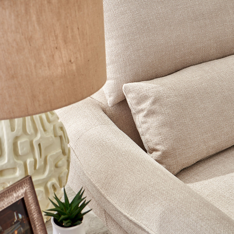 CARVER Canapea 3 locuri, 2 reclinere electrice și mecanism tetiere, stofă