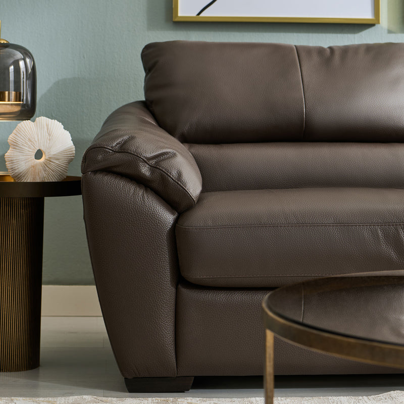 ARKTIKOS Canapea extensibilă, 3 locuri, piele