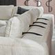 KARSTON Colțar cu șezlong stânga/dreapta, recliner electric, stofă