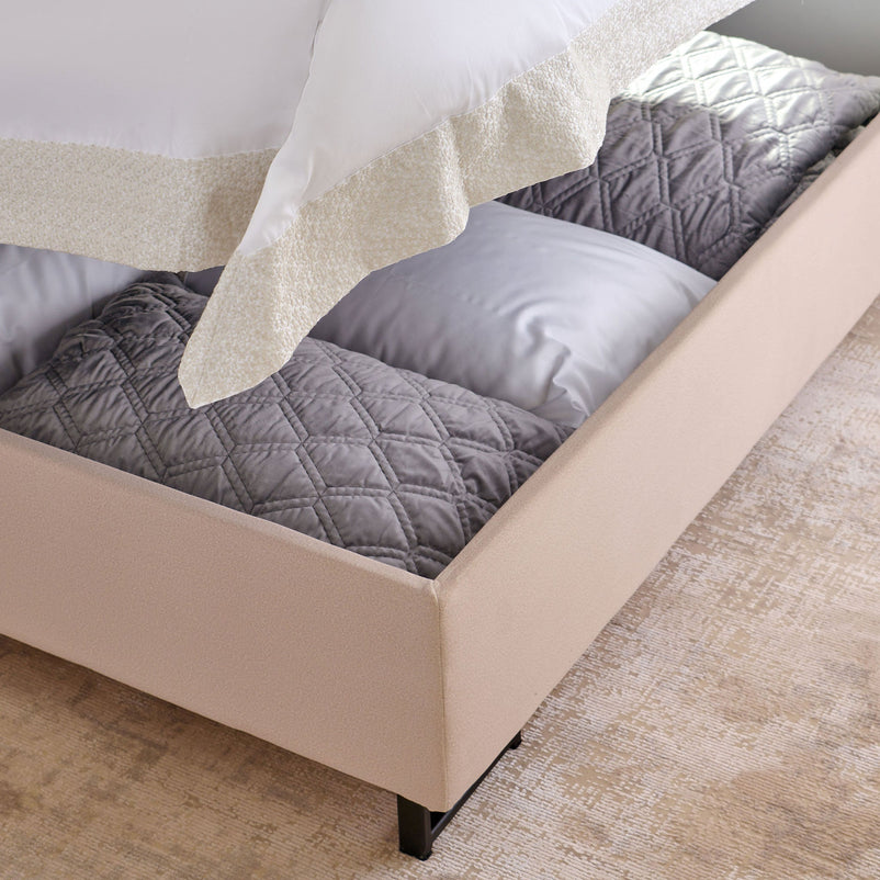 FIONA Pat tapițat, saltea și spatiu depozitare incluse - Articol resigilat