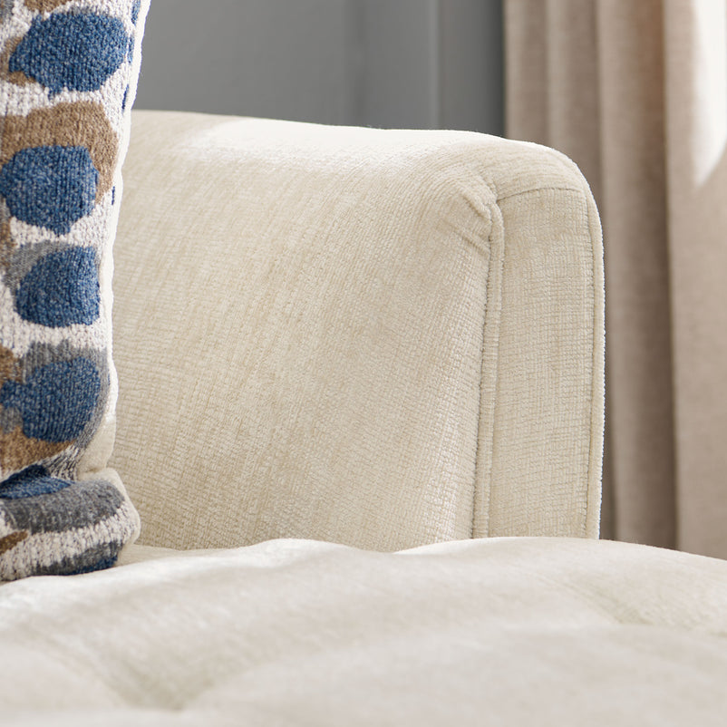 ASCOLI Colțar extensibil, șezlong stânga/dreapta, 4 perne decor incluse, stofă