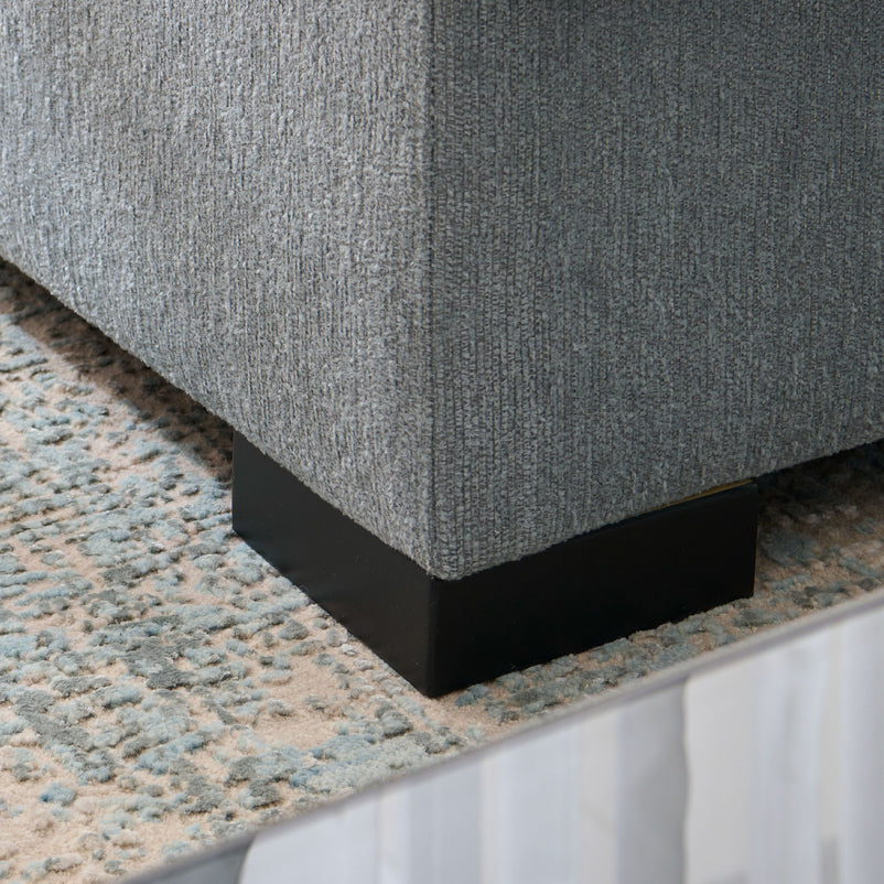 TARENT Ansamblu colțar, extensibil, ladă depozitare, perne decor incluse, stofă