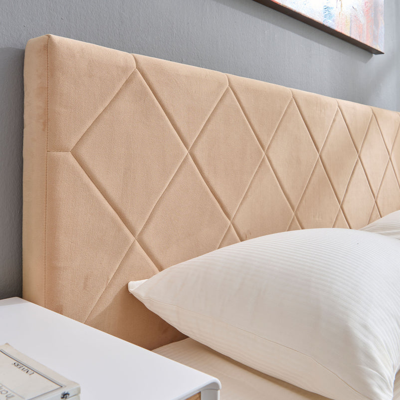 KRONIA Pat tapițat, 160x200cm, somieră inclusă