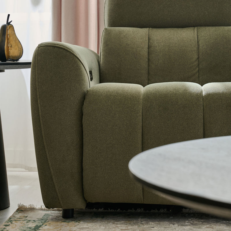 WISNER Fotoliu, recliner electric, mecanism electric tetieră, stofă