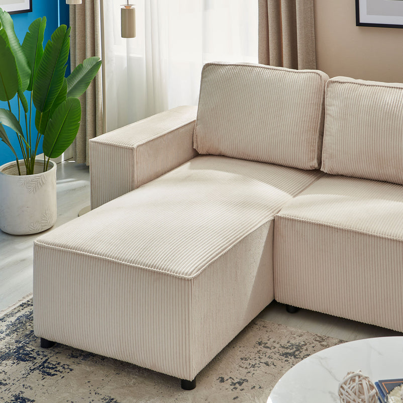 AINE Colțar extensibil, șezlong interschimbabil cu ladă depozitare, stofă