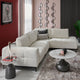 KARSTON Colțar cu șezlong stânga/dreapta, recliner electric, stofă