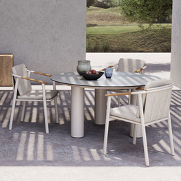 SALLY Set mobilier terasă/grădină, 4 scaune și masă