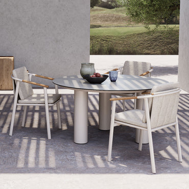 SALLY Set mobilier terasă/grădină, 4 scaune și masă