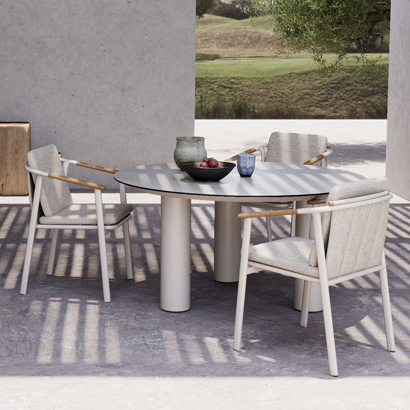 SALLY Set mobilier terasă/grădină, 4 scaune și masă