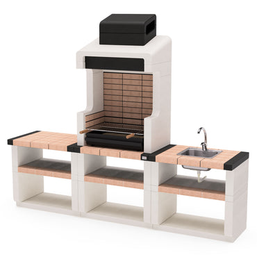 DURANGO PLUS Compoziție grătar 3 piese cu chiuvetă