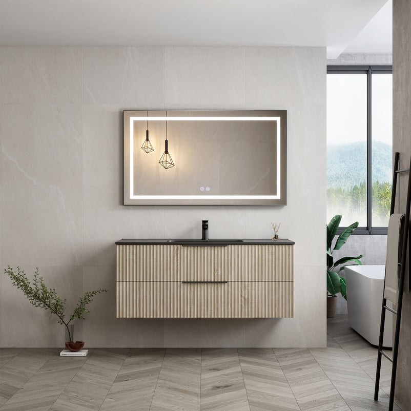 HORIK Set mobilier baie, mască lavoar și lavoar compozit