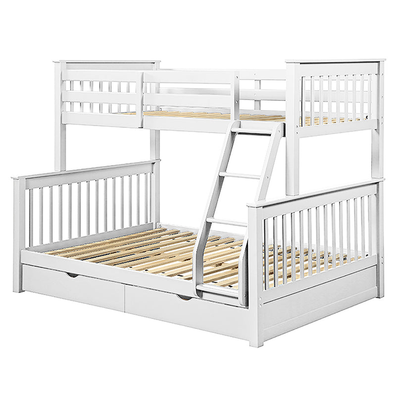 HALEY Set 2 paturi suprapuse copii, 99/137x190cm, somiere incluse