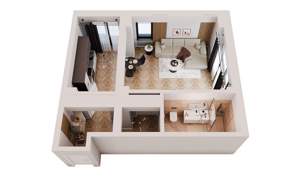 Detalii interior - Tiny House model Cottage de la Mobexpert