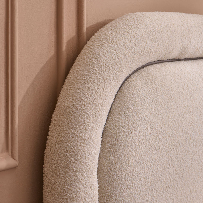 FRANCES Pat tapițat, 160x200cm, somieră rabatabilă și ladă depozitare incluse