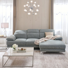 NATUZZI EDITIONS BLISS Colțar șezlong dreapta, mecanism brațe și tetiere, stofă - Articol resigilat