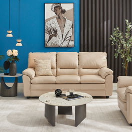 MANDY Canapea extensibilă, 3 locuri, piele