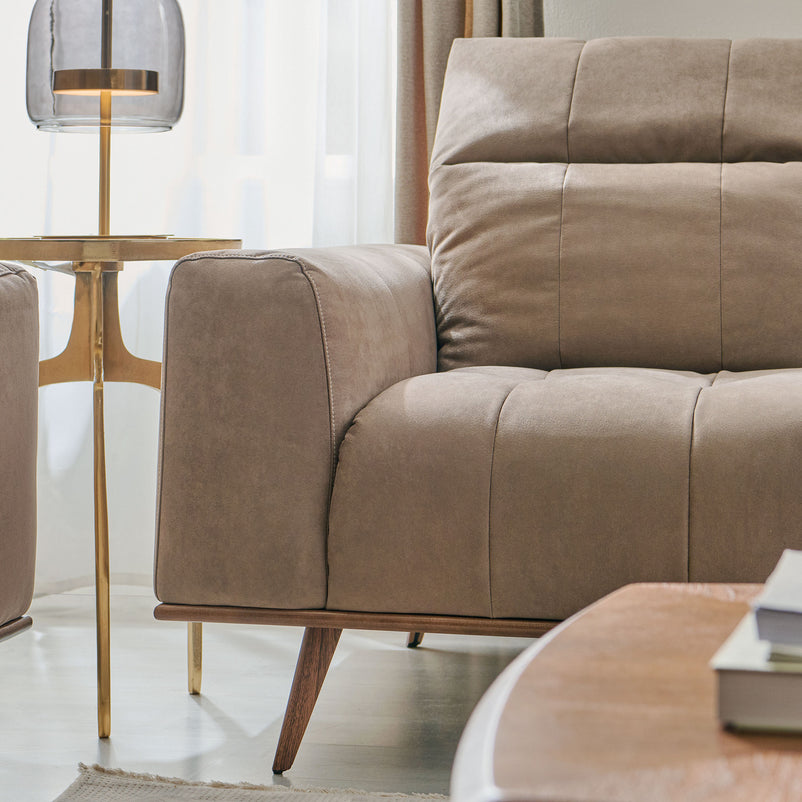 DENTON Canapea 2 locuri, mecanism tetiere, stofă