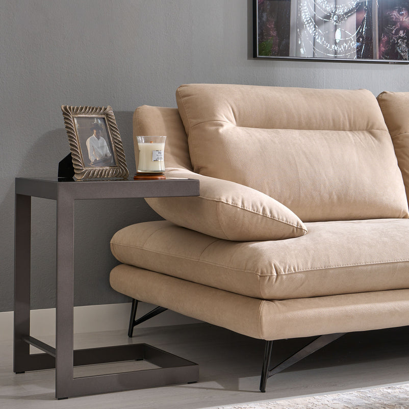 ADISA Canapea 3 locuri, mecanism spătar, stofă