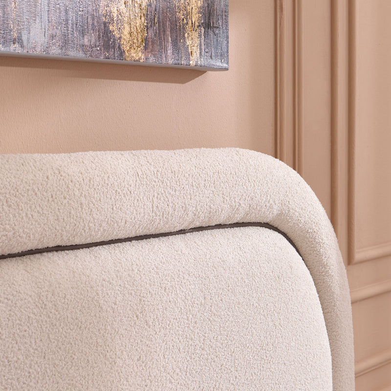 FRANCES Pat tapițat, 160x200cm, somieră rabatabilă și ladă depozitare incluse