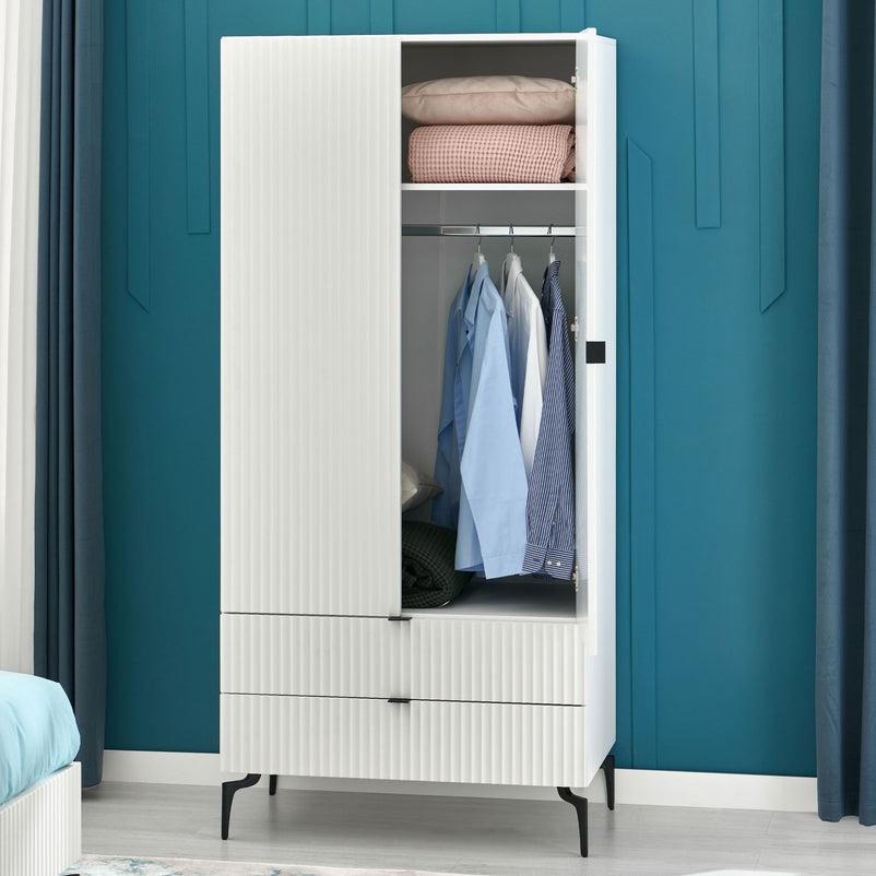 WAVE Dulap 2 uși, 2 sertare