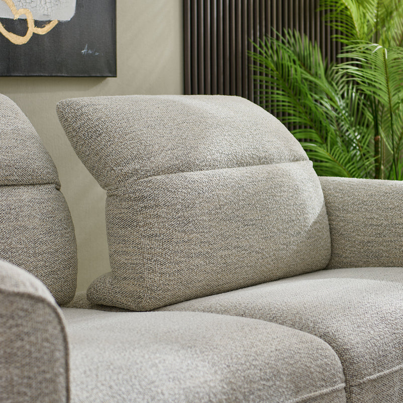 TAMWORTH Canapea 2 locuri, mecanism spătar și tetiere, stofă