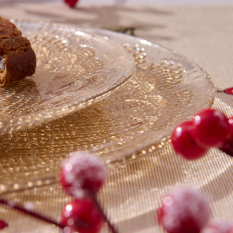 DREAM Platou, sticlă, D.33cm